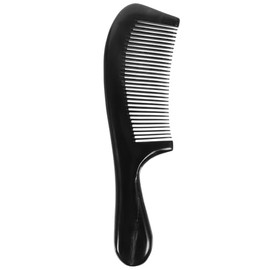 Beaupretty Peine De Cuerno Natural De Buey 7.67 Pulgadas Peine Grueso Para Cuidado Del Cabello Con Dientes Anchos Y Diseño Ergonómico Para Peinado Y  