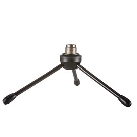 LYRCRO Desktop Desk Foldabe Tripod Microphone Stand with Non-slip Feet,Durable Iron Construction,Ideal for Podcasts, Online Chat, Conferences, Lectures,meetings with dynamic microphone