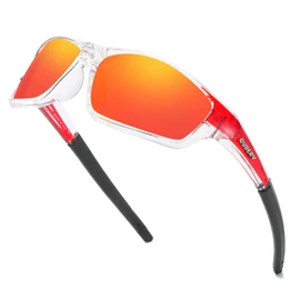 HGDGears Sports Polarized Sunglasses for Men UV400 Protection Sun Glasses Fishing Golf Wrap Around Glasses