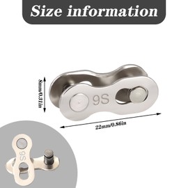 10 Stück Fahrradkettenglied,Fahrradkette,Fahrrad Kettenschloss,Fahrrad Kettenverschluss Glied,8/9-Fach,Geeignet für Rennräder,Mountainbikes,Rennräder
