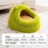 SSDHUA Autumn and Winter Cat Bed Semi-Enclosed Plush Warm Thickened