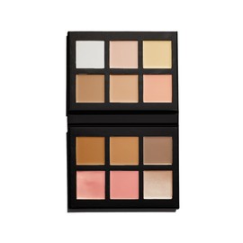 BEAUTY BAY Mini Make Face Multi-Use Complexion Palette (Fair - Medium), Cream and Powder Formula, Eyes Lips Face, Travel-Size, Concealing Correcting Sculpting