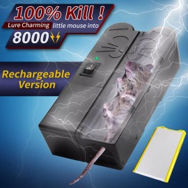 Phomemo Electronic Mouse Trap Victor Control Rat Killer Pest Electric Rodent Zapper US - Electronic Small Mouse Trap (Rechargeable Version)