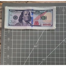 Unbranded It's All About The Benjamins Hundred Dollar Bill Cash Money Sew On Patch