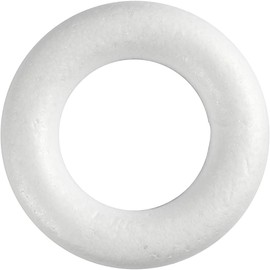 Creativ White Flat Polystyrene Ring