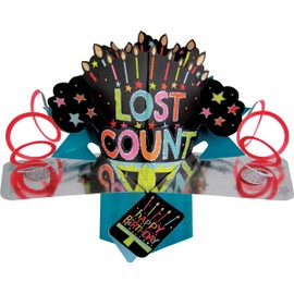 SECOND NATURE Pop Up Card with Lettering and Candles