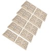 10pcs Tattoo Scalp Practice Skin Front Side Ink Free Rubber