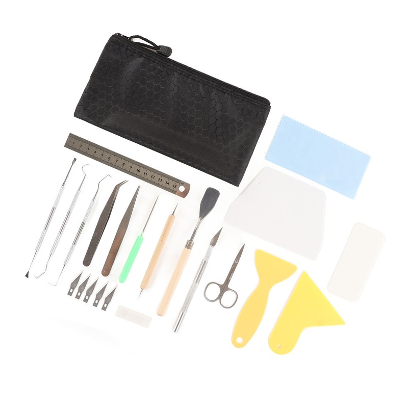 Craft Vinyl Weeding Set 22 Pcs Practical Ruler Carving Pen