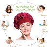 2 Gorros De Satín Método Curly Para Dormir Banda Ajustable