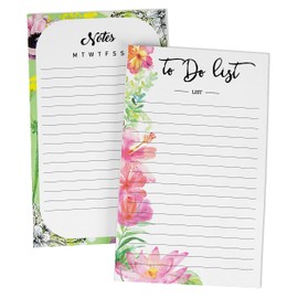 Inkdotpot Pack Of 2 Daily Planner List Undated Notepads, Memo Pad To-Do List Tear Off List Pad- Organizer- Scheduler- Organize Tasks (50 Sheets Each)-TR