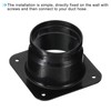 PATIKIL 3" Duct Connector Flange, 2 Pack Dryer Vent Wall
