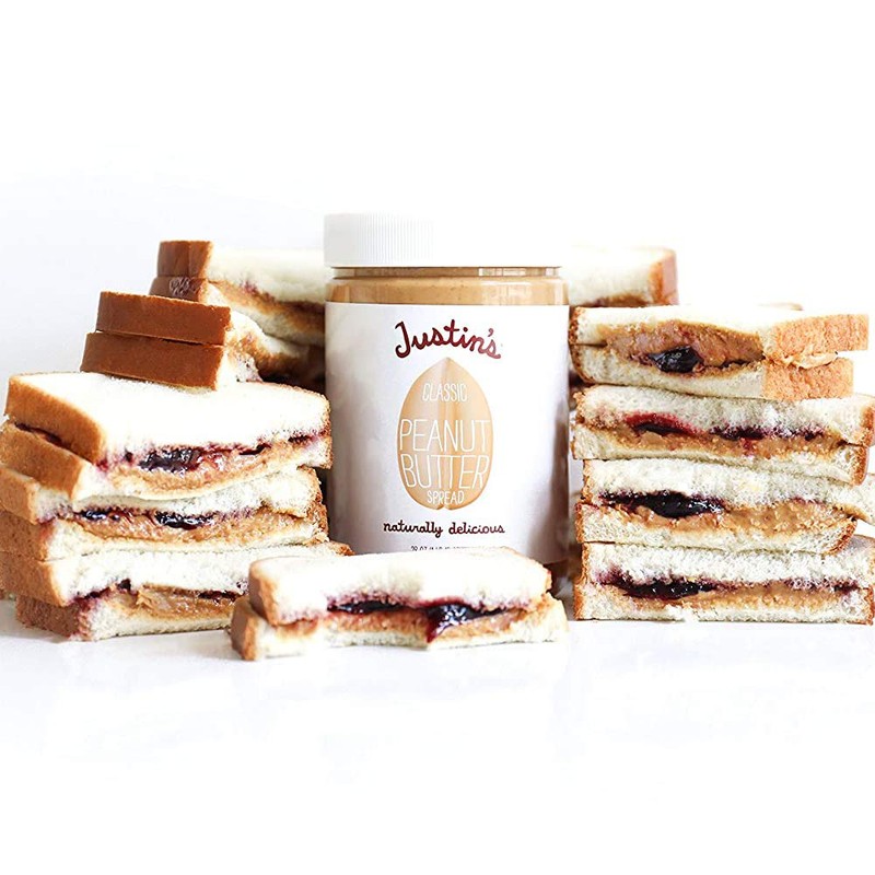 Justin's Classic Peanut Butter, Only Two Ingredients, Gluten-free, Non-GMO, Responsibly