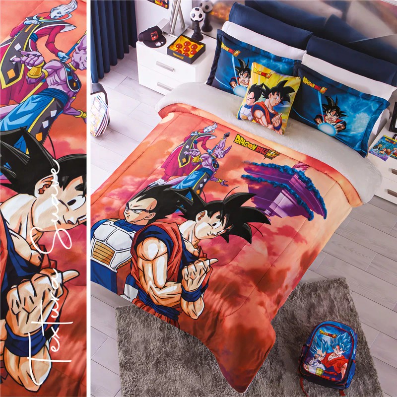 Colchas Concord Cobertor Pachicalientito Dragon Ball Super Matrimonial/Individual