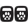 JeepTails Dog Paw Heart Tail lamp Light Covers Compatible with
