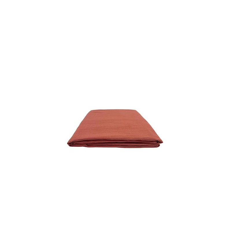 Ger3as Linen Bed Sheet without Rubber, 100% Stonewashed, Natural Linen