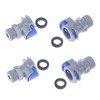 RecDec 4 Pack Kitchen Faucet Hose Quick Connect Adapter with