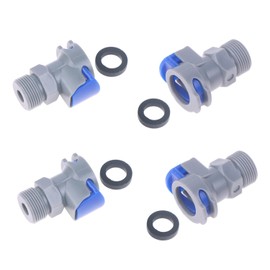RecDec 4 Pack Kitchen Faucet Hose Quick Connect Adapter with M15*1 Male Thread Connector for Widespread Bathroom Sink Faucet Kitchen Faucets with Pull Down Sprayer Water Supply Line