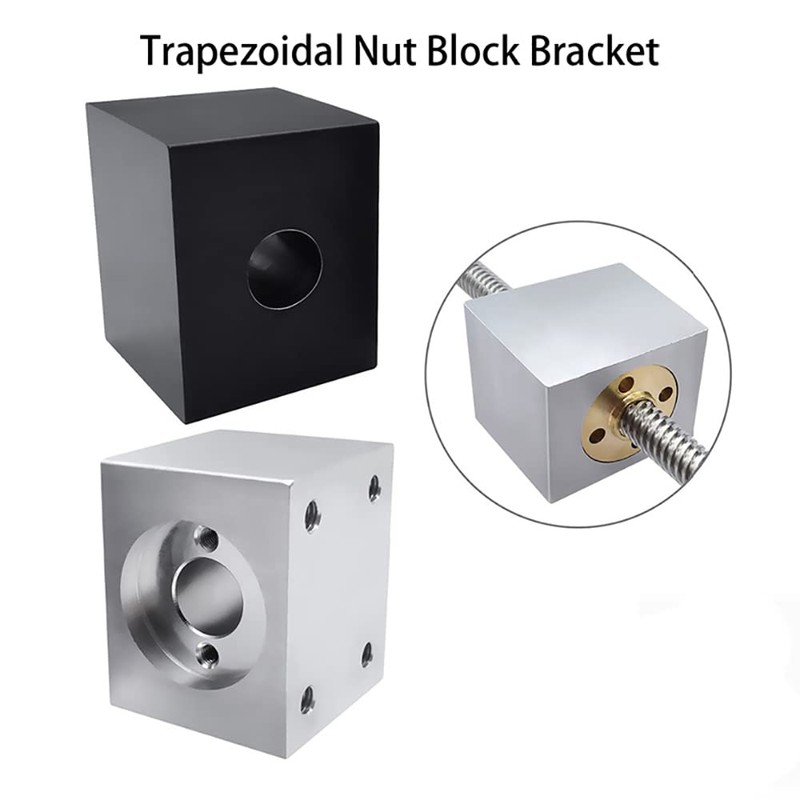 T8 Lead Screw Nut Housing Bracket, Aluminum T8 Screw Conversion