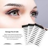 12 Sheets 4D Hair-Like Eyebrow Stickers Waterproof Eyebrow Transfers Stickers