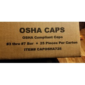 grip rite 25 count box of Grip-Rite OSHA Rebar Caps CAPOSHA7250
