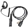 G Shape Earpiece PU Cable Walkie Talkie Earpiece with Mic