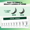 KEYYOU Eyelash Extensions, 300 Pieces, Cluster Lashes, 20D D Curl,