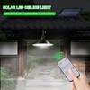Solar Powered LEDs Ceiling Light Dimmable Shed Lights Patio Chandelier