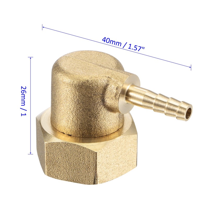 M METERXITY Pack of 2 Brass Pipe Barb Fittings –