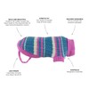 Huskimo Ski Lodge Dog Jumper, Pink, 46cm