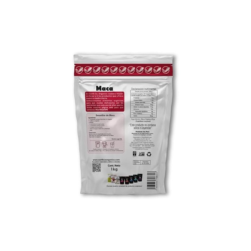 Maca Peruana 100 Natural Maca Roja en Polvo Alta Calidad