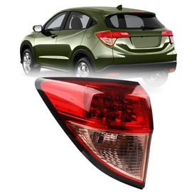 Dasbecan Driver Left Side Tail Light Assembly Compatible With 2016 2017 2018 Honda HRV LED Outer Rear Lamp Replaces # 33552T7SA01 HO2804109