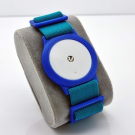 Premium Freestyle Libre 1/2 Sensor Armband Holder - Super Soft Elastic Fabric - Teal/Blue (30cm)