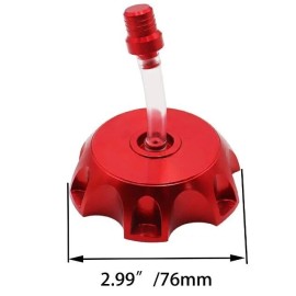 TAOTAO, COOLSTER RED Aluminum Gas Tank CAP & VENT TUBE 110CC 125CC ATV DIRT BIKE TAOTAO COOLSTER