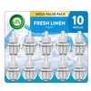 Air Wick Plug in Scented Oil Refill, 10ct, Fresh Linen,