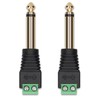 kwmobile 2 x 6.35 mm Jack Plug Adapter - Jack