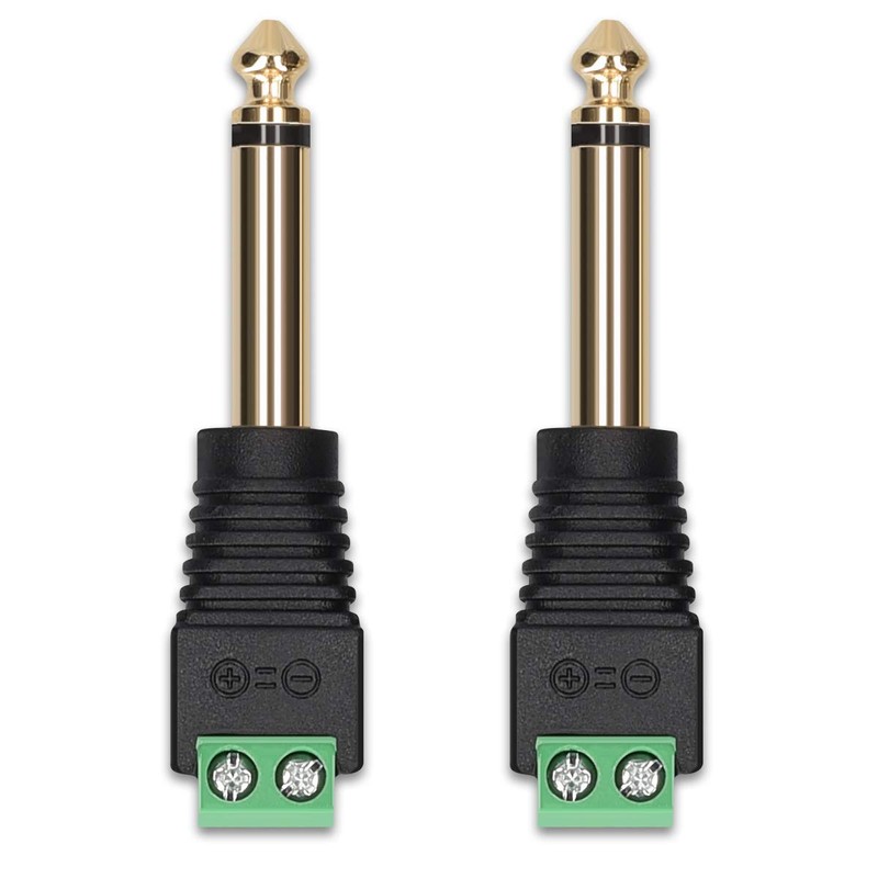 kwmobile 2 x 6.35 mm Jack Plug Adapter - Jack