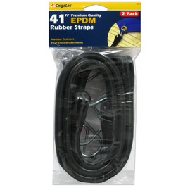 CargoLoc 62343 Epdm Rubber Tarp Straps Steel Hooks, 41-Inch, 2-Piece