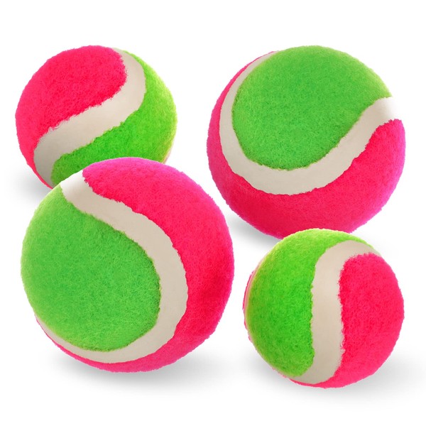 Hanaive 4 Pcs 2 Size Toss and Catch Ball Game