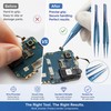 Precision Pointed Tweezers for Electronics Repair – Anti-Magnetic Fine Tip