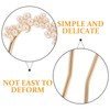 NOLITOY French Hair Pins, Pearl Hair Fork Sticks Metal U