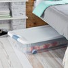 Sterilite 4-Pack Latching Box, Under Bed Storage Bins with Lids,