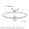 Women's Silver Snowflake Design S925 Sterling Silver Cubic Zirconia Winter