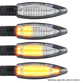 Area1 Motorcycle LED Indicator E-Approved Set (2 Pieces) M8 + Indicator Relay Compatible with (AD22 (Indicator + Relay))
