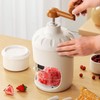 Portable Ice Crusher PP Manual Shaved Snow Cone Machine DIY