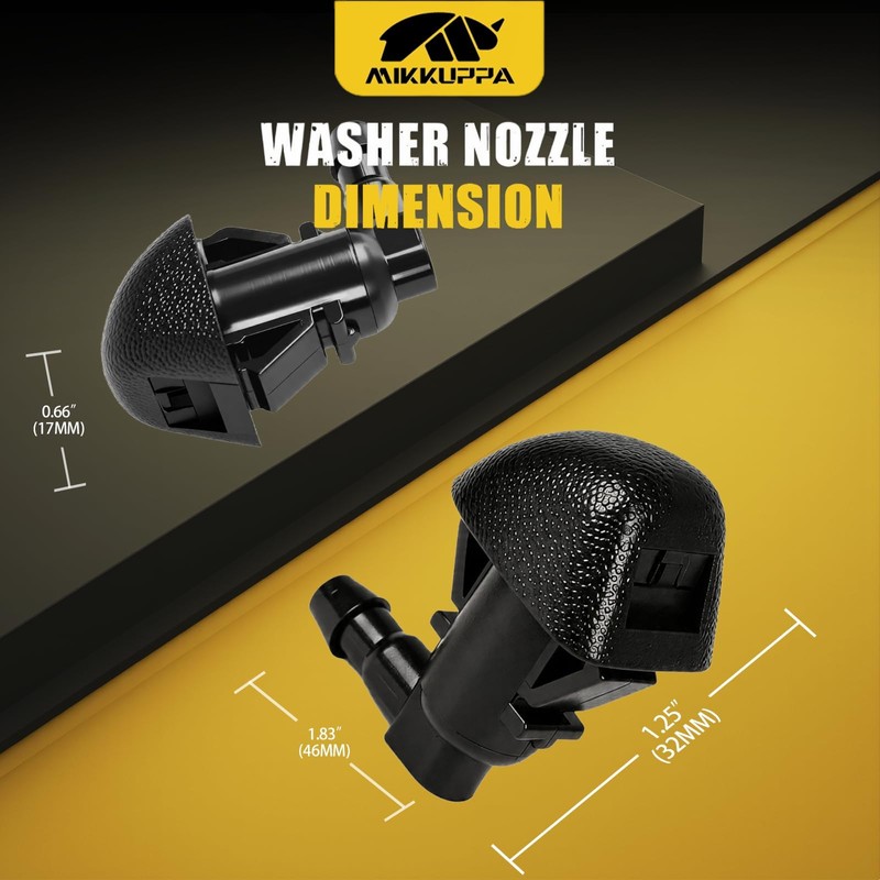 MIKKUPPA Front Windshield Washer Nozzles Kit Replacement for 2009-2015 Honda
