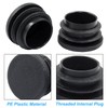 Kyuionty 20 Pack 1-1/8" Round Black PE Plastic Plugs for