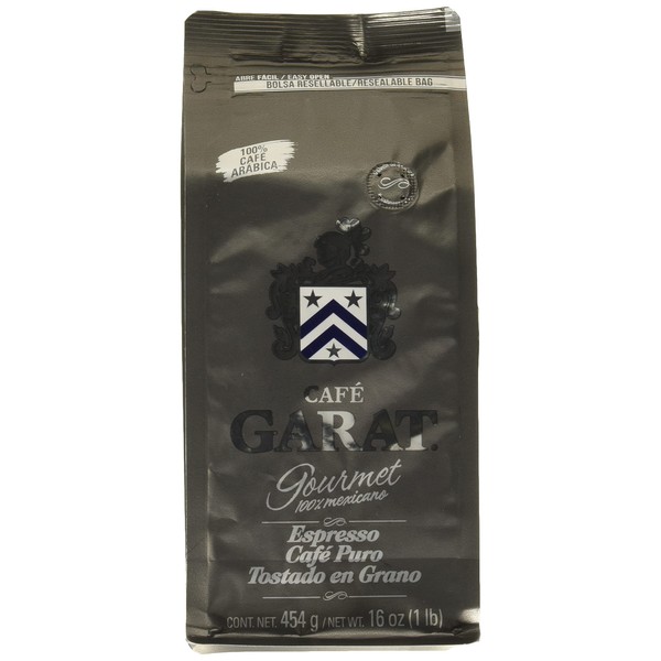 Garat Garat Espresso Entero 454Gr, Café, 454 gramos
