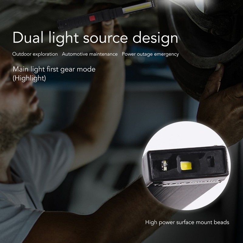 COB Work Light Multifunctional Magnetic COB Light with Indicator for