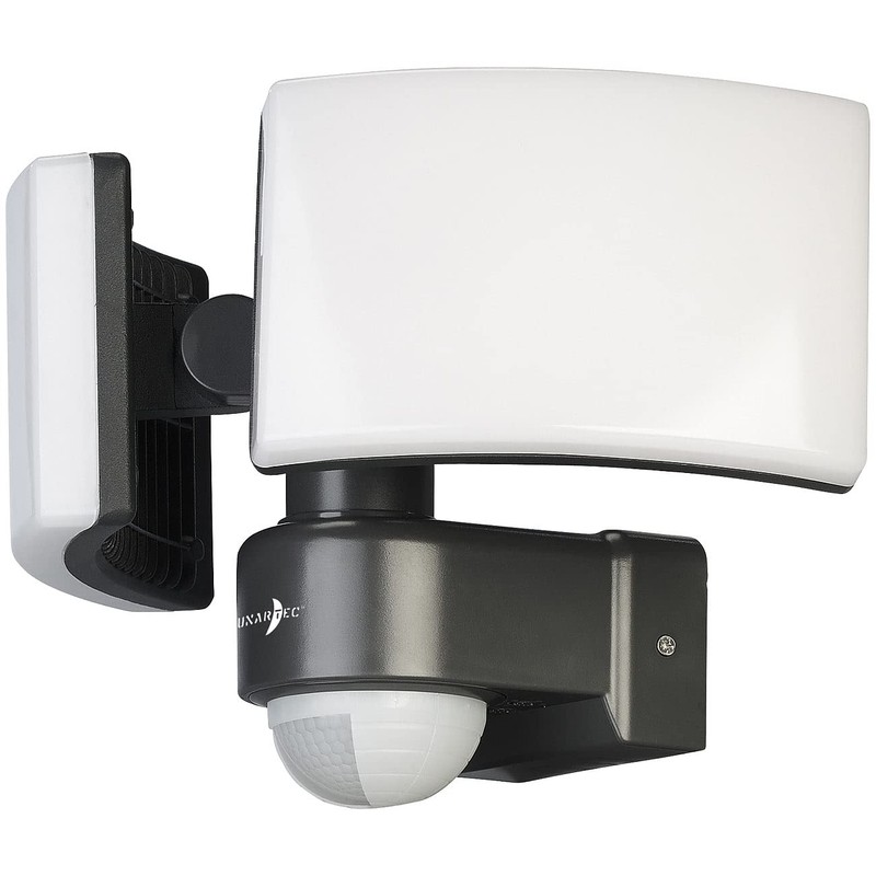 Lunartec Wall Lamp: Duo LED Outdoor Wall Spotlight with Motion