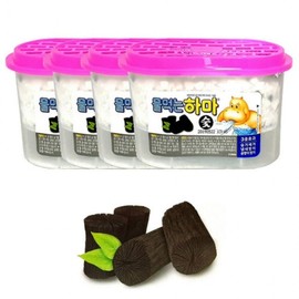 Dehumidifier Moisture Remover Moisture Proof Wardrobe Calcium Chloride 8 Pieces Water Drinking Hippopotamus 8 pieces for wardrobe 10ea